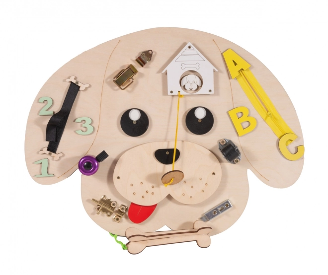 Wooden Manipulative Board Dog