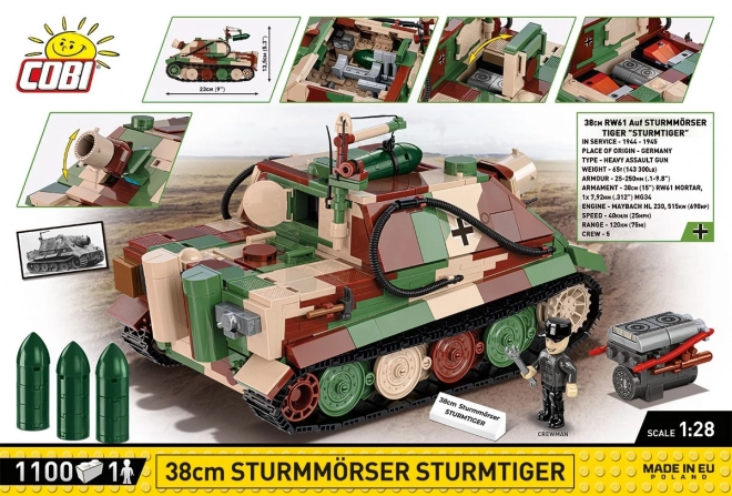 Building Blocks Sturmtiger Tank Model