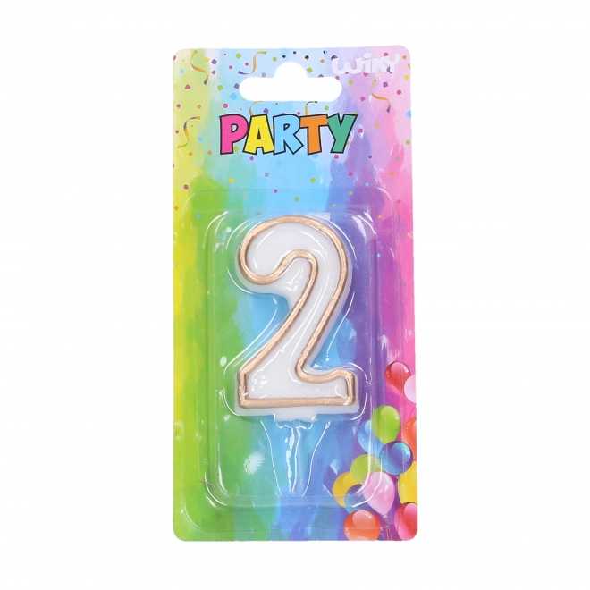 Party Candle 2 - Gold