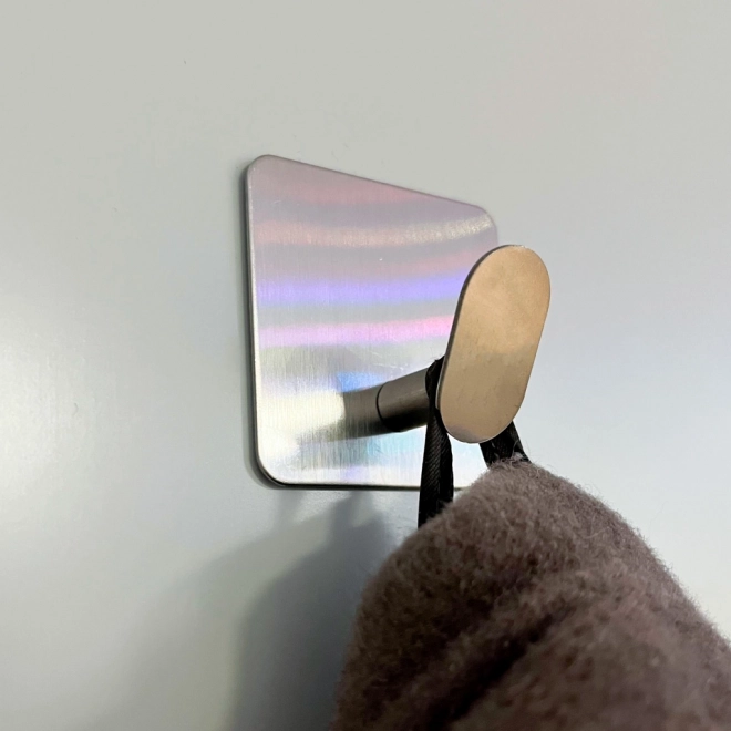 Set of 4 Self-Adhesive Metal Wall Hooks