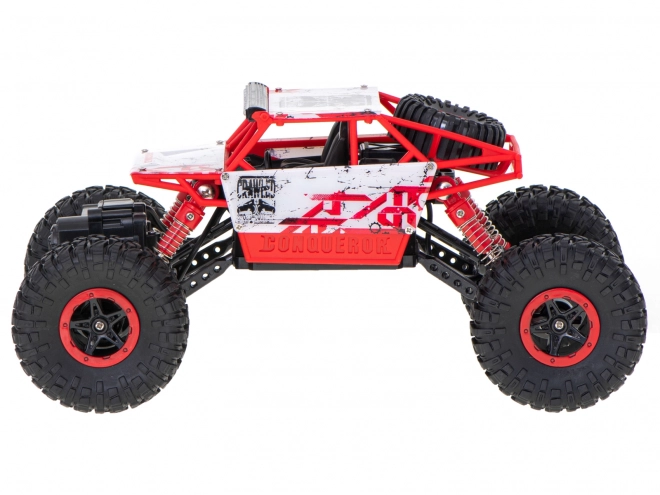 RC Rock Crawler HB z diaľkovým ovládaním 1:18 modrý – Červené