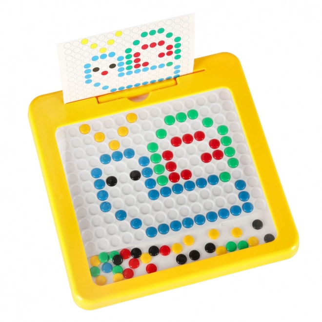 Magnetic Montessori Mosaic Board in Yellow