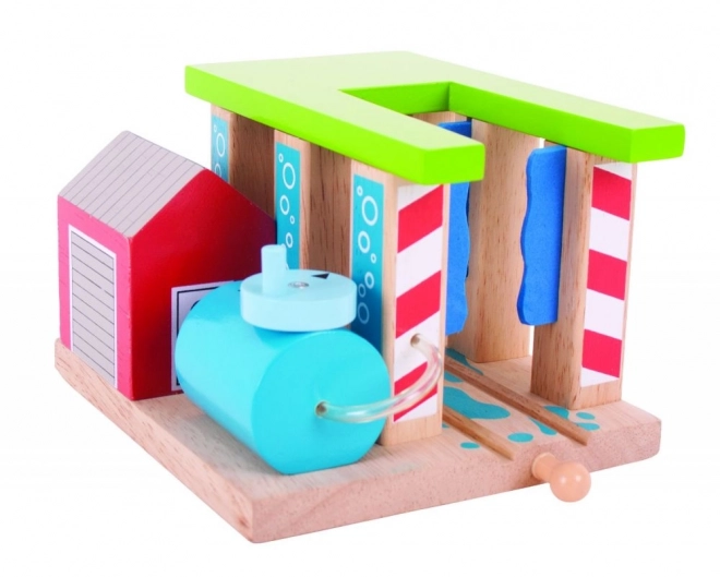 Wooden Train Car Wash For Bigjigs Rail Sets