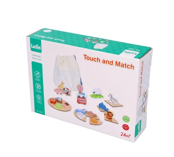 Touch and Recognize - Wooden Sensory Game