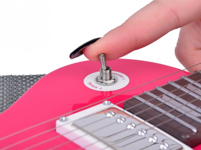 Electric Guitar Musical Toy for Kids – Pink