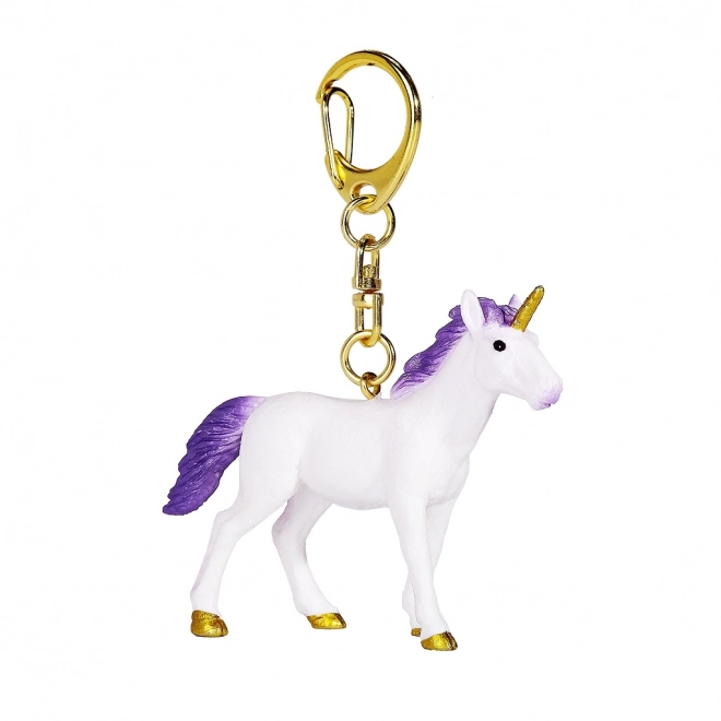 Purple Unicorn Keychain