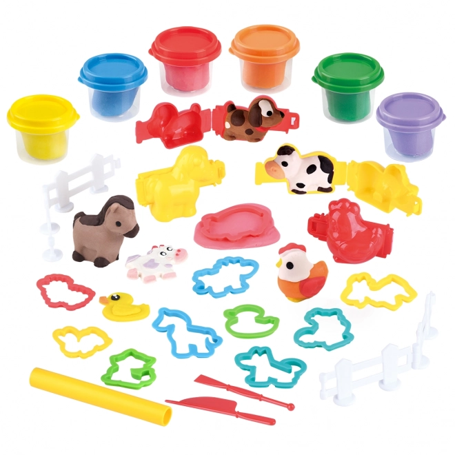 Playgo modeling clay farm set