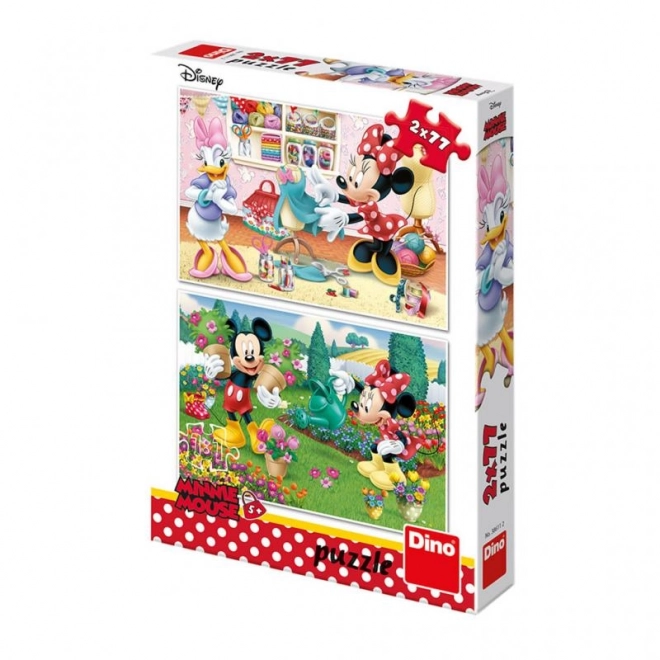 Mickey and Minnie Puzzle Set