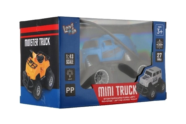 RC Mini Truck with Lights - Blue