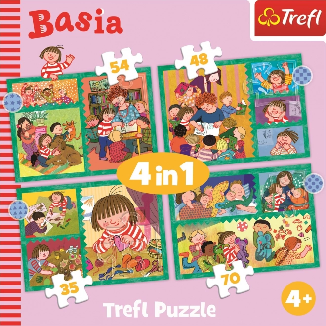 Trefl: Adventures of Basia 4-in-1 Puzzle Set