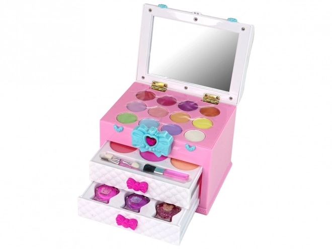 Beauty Case Set Pink White