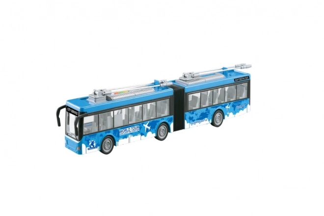 Realistic Trolleybus Toy with Light and Sound Effects