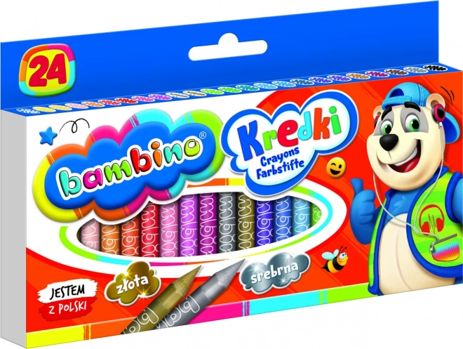 Bambino Clay Crayons 24-Color Set