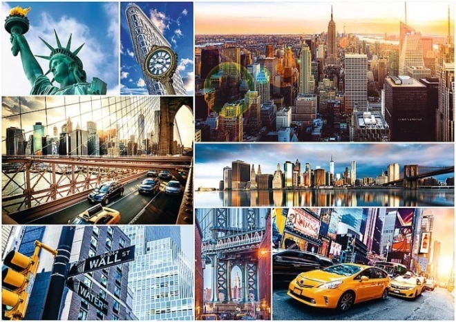 Icone di NEW YORK in un unico collage