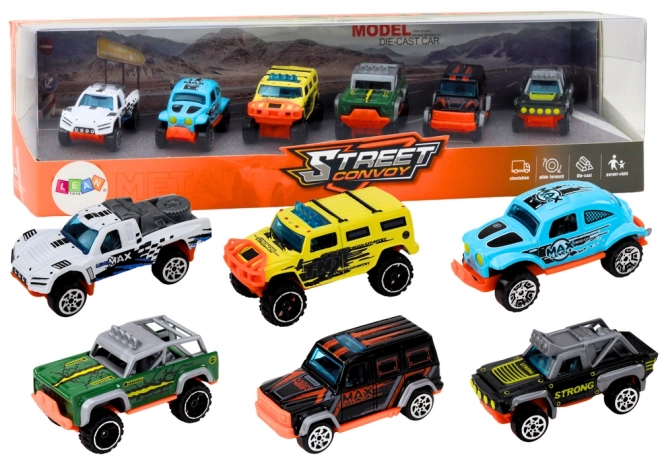 Set of Metal Off-Road Cars