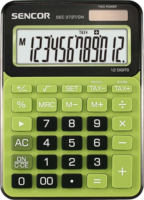 Desktop calculator with large 12-digit LCD display