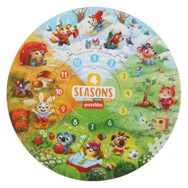 Educational Puzzle Four Seasons