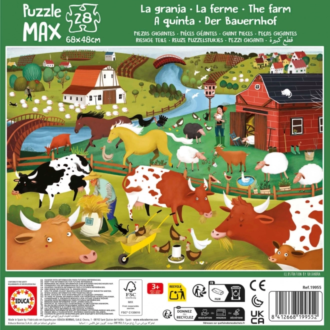 Educa Farm Puzzle 28 Pieces