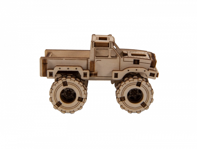 Wooden 3D Puzzle - Monster Truck Model