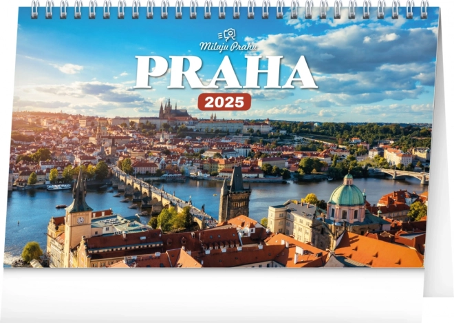 Notique Desk Calendar Prague – I Love Prague 2025