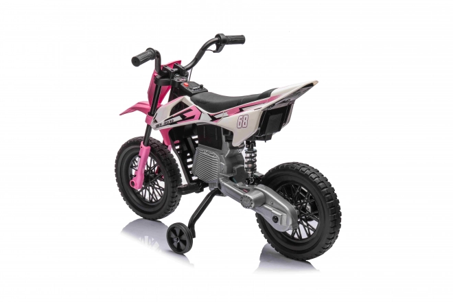 Pink Children's Motorbike with Audio Panel and EVA Wheels