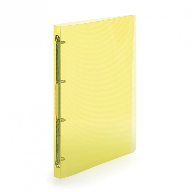 A4 Yellow Polypropylene Ring Binder