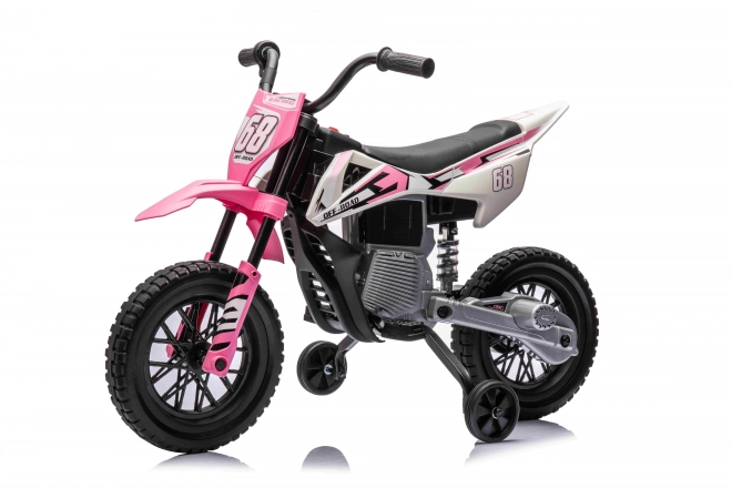 Pink Children's Motorbike with Audio Panel and EVA Wheels