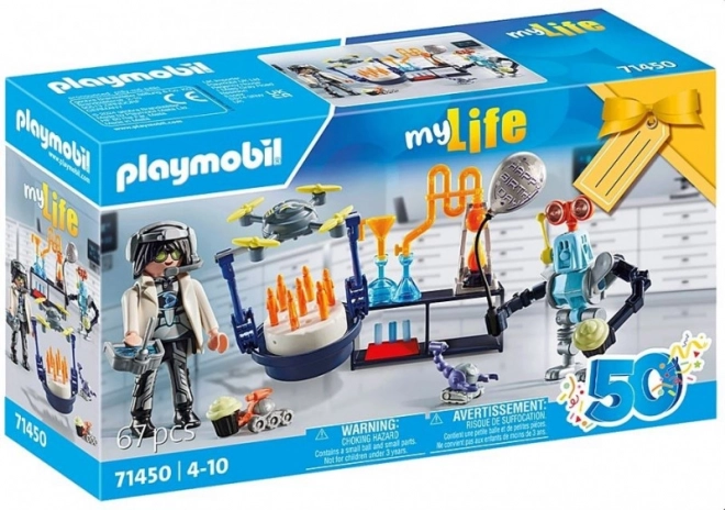 Scientist with Robots Playset