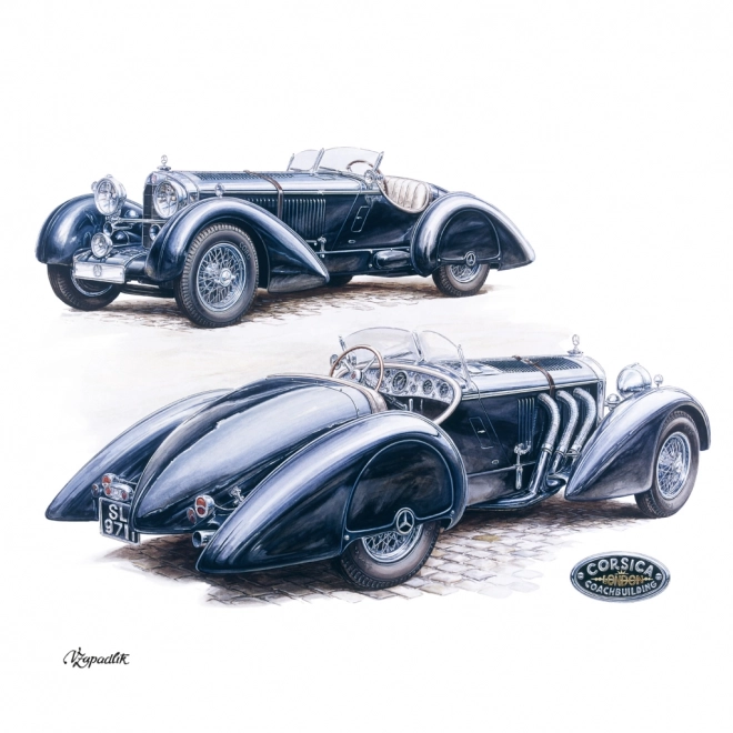 Notique Wall Calendar Classic Cars by Vaclav Zapadlik 2025