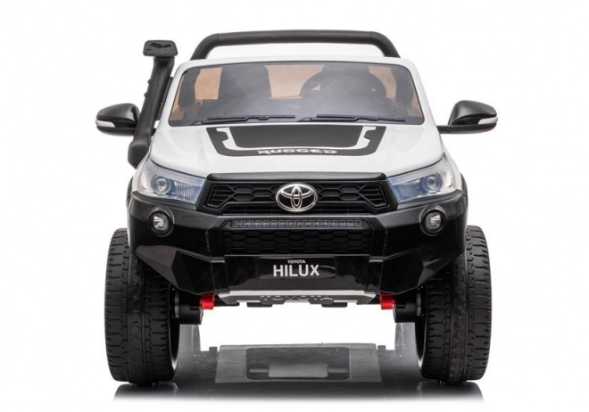 White Battery-Powered Toyota Hilux