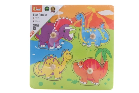 Wooden Puzzle with Dinosaurs