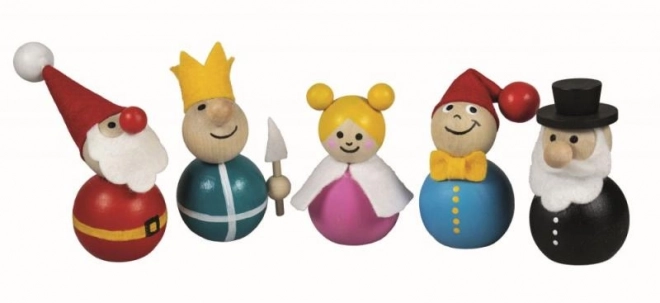 Creative Wooden Figurine Set