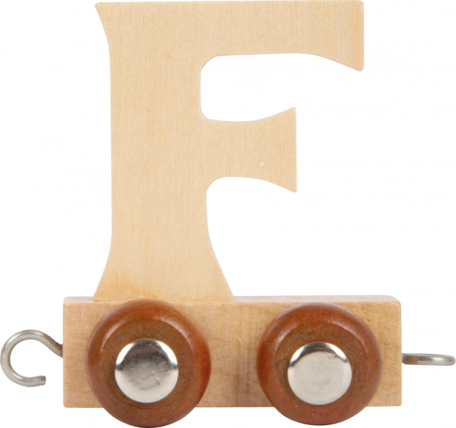 Wooden Train Alphabet Carriage - Letter F