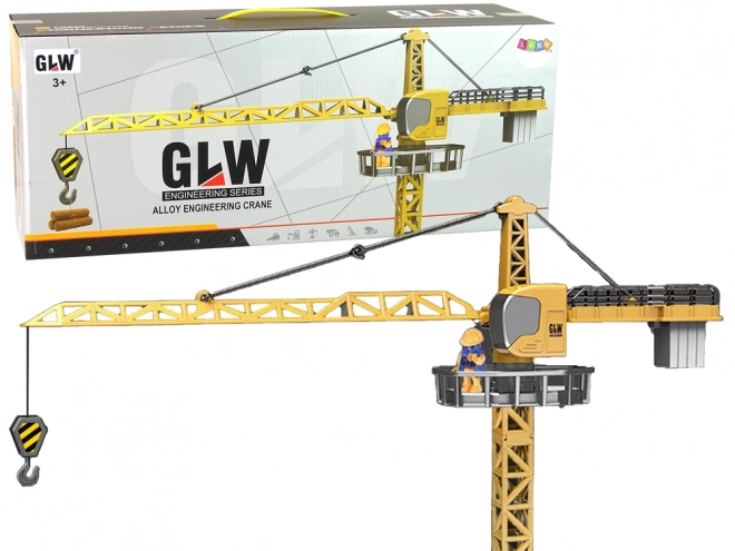 Construction Crane 95 cm Yellow