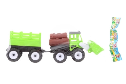 Tractor with Loader and Trailer