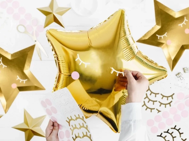 Gold Star Foil Balloon 48cm