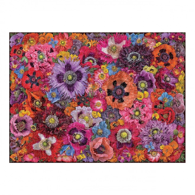 Galison Puzzle Bees Among Poppy Flowers 1000 Pieces