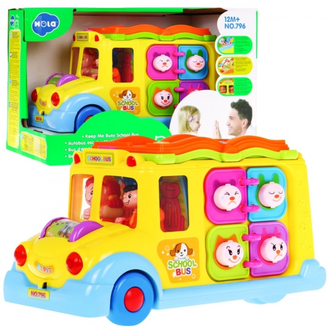 Colorful Interactive Bus Toy