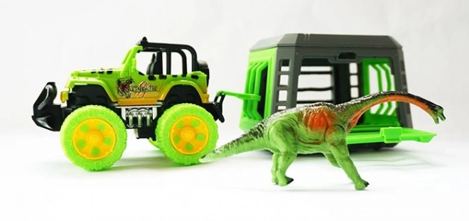 Jeep with Trailer and Dinosaur