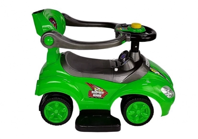 Mega Car 3-in-1 Ride-On with Pusher - Green