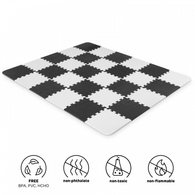 Kinderkraft Black and White Foam Play Mat