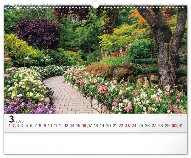 Garden Wall Calendar 2025