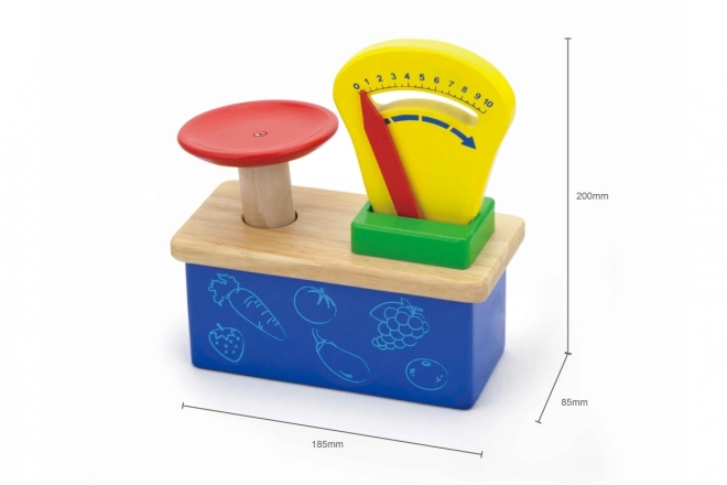 Wooden Weighing Scale Toy