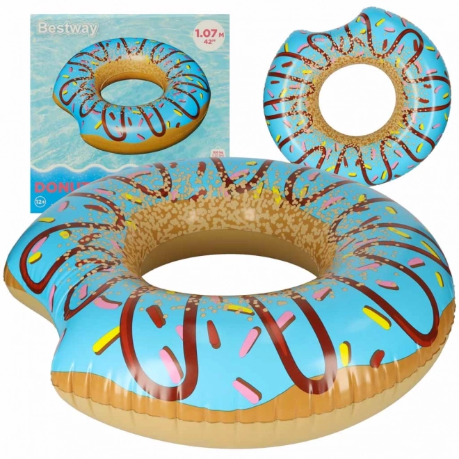 Inflatable Swimming Ring Bestway Donut Blue 107cm