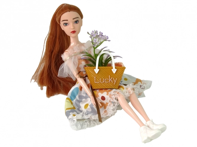 Autumn Magic Emily Doll with Red Hair and Flowers