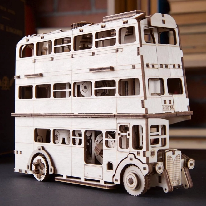 Ugears 3D Wooden Mechanical Puzzle Knight Bus from Harry Potter