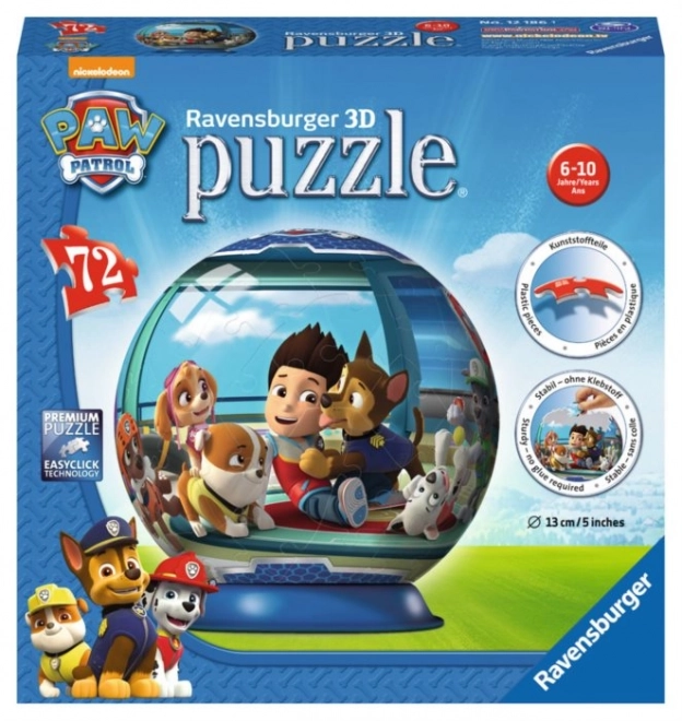 3D Puzzle Sphere PAW Patrol