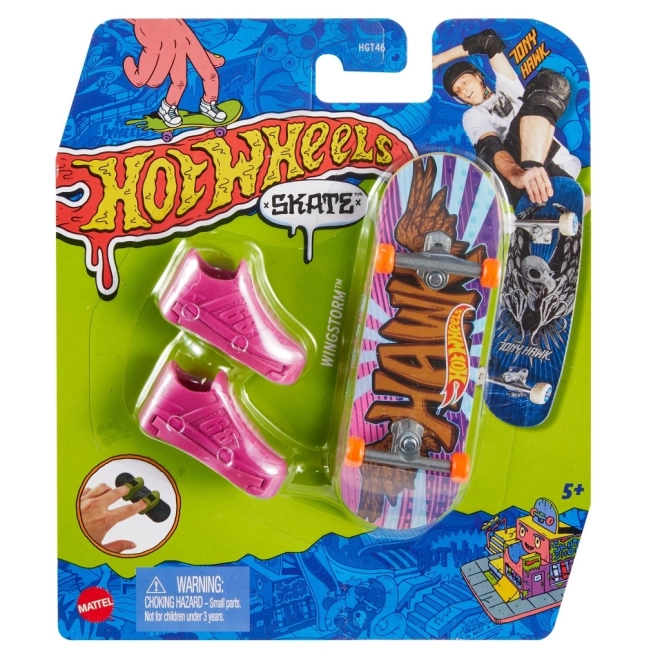 Fingerboard with Removable Skate Shoes by Hot Wheels