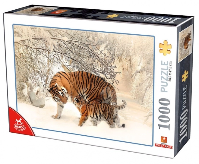 Deico Tiger and Cub Puzzle 1000 Pieces