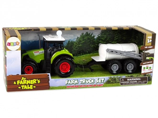 Children's Farm Tractor with Trailer